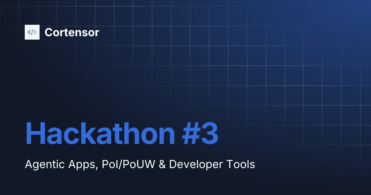 Hackathon #3 | Cortensor