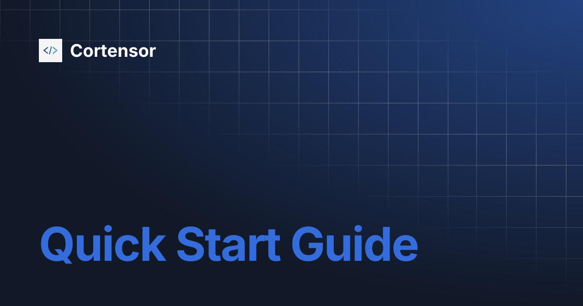Quick Start Guide | Cortensor